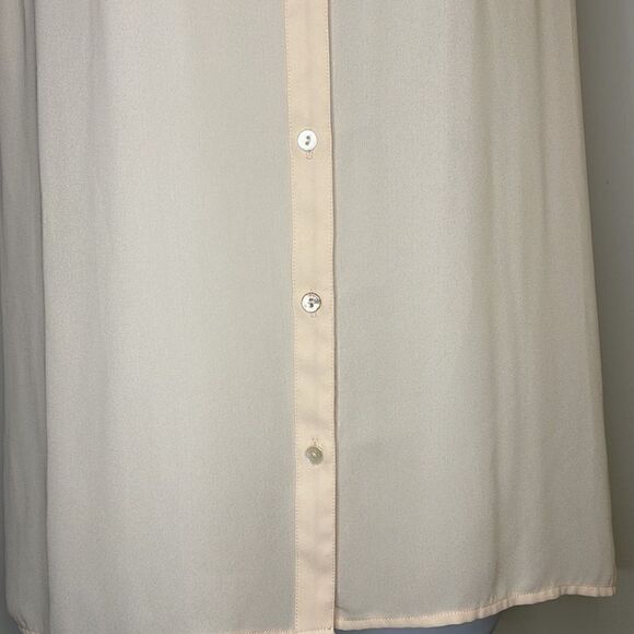 Foreverâ21âCream LaceâButtonâDownâBlouse - Picture 6 of 10